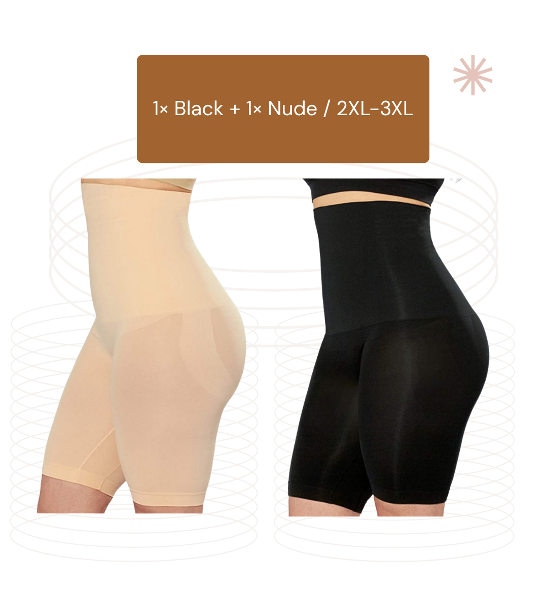 High-Waist Shaping Shorts, Tummy Control & postpartum 2-Piece Kits Global Best Seller
